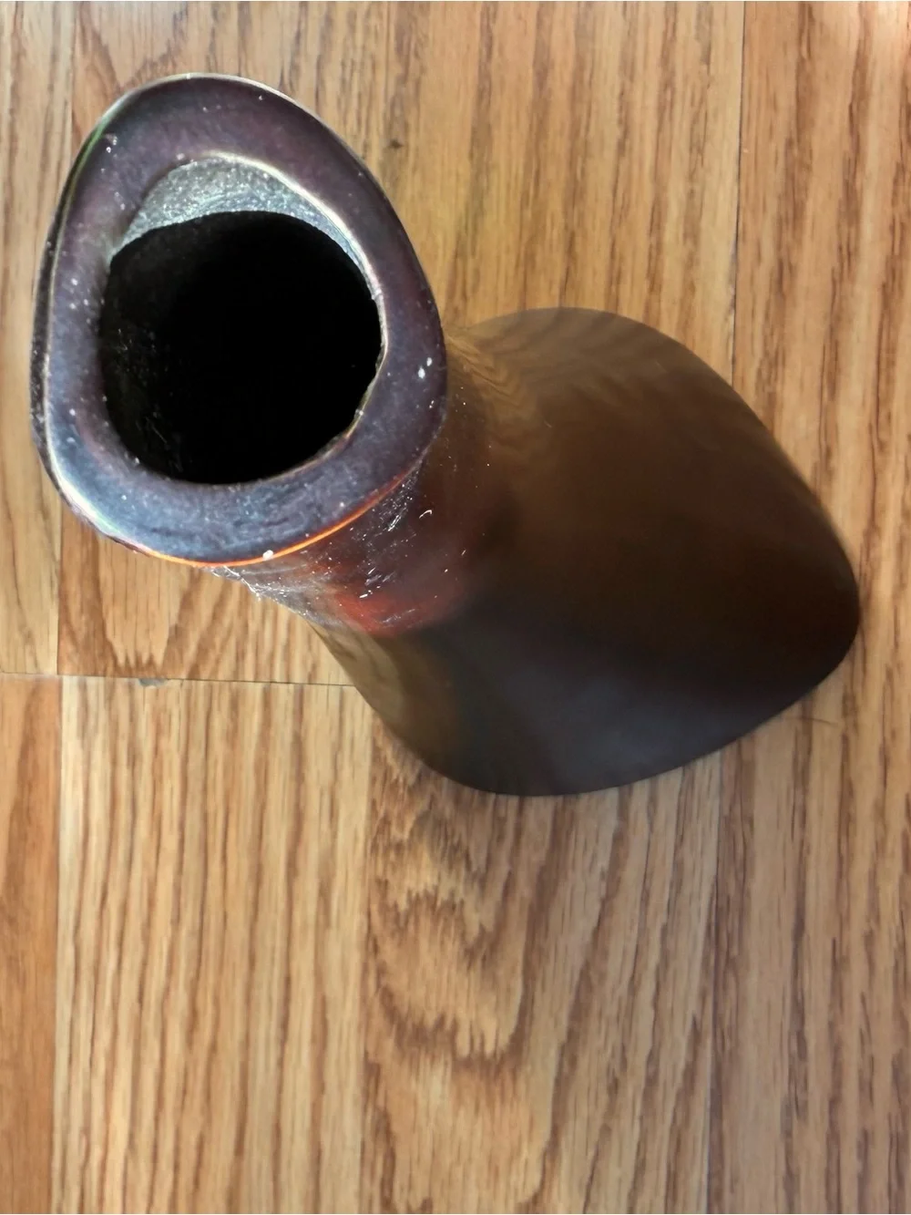 Japanese Ikebana Bronze Horn Vase